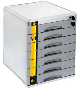 Opakowanie Szafka na dokumenty 7 szufl. metalowa YELLOW ONE