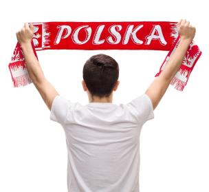 Opakowanie Szalik kibica Polska 130cm