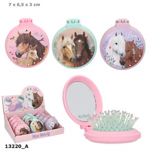 Opakowanie Szczotka składana z lusterkiem Miss Melody 1szt.mix 13220A