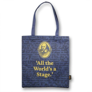 Szekspir Torba bawełniana Cały świat jest sceną. Wydawca: Half Moon Bay. Multiszop.pl Opakowanie Szekspir Torba bawełniana Cały świat jest sceną