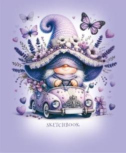 Opakowanie Szkicownik 148x105 24 stron 100g/m2 TW Gnom fiolet