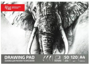 Szkicownik A4/50K 120g Słoń. Wydawca: Rosa. Multiszop.pl Opakowanie Szkicownik A4/50K 120g Słoń