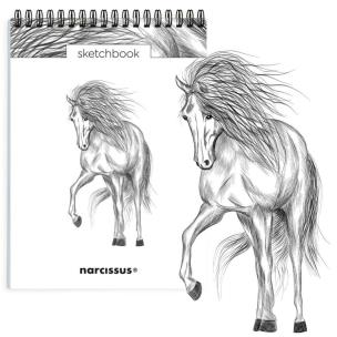 Opakowanie Szkicownik A5/60K na spirali - Koń