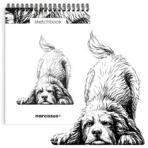 Opakowanie Szkicownik A5/60K na spirali - Pies Berneńczyk