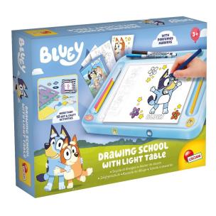 Szkoła rysowania z tablicą Bluey. Wydawca: Lisciani. Multiszop.pl Opakowanie Szkoła rysowania z tablicą Bluey