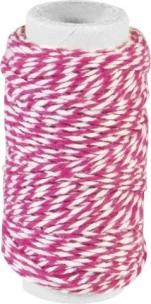 Opakowanie Sznurek bawełniany skręcany 20m różowy