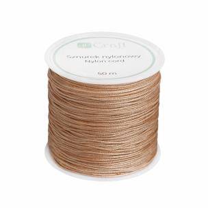 Opakowanie Sznurek nulonowy 0,8mm 50m Soft Carmel