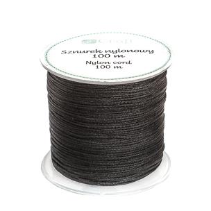 Sznurek nylonowy 0,8mm 100m czarny. Wydawca: Dalprint. Multiszop.pl Opakowanie Sznurek nylonowy 0,8mm 100m czarny