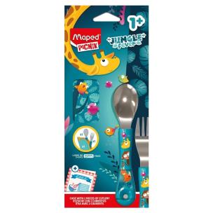 Sztućce Picnik Miniz Jungle Fever MAPED. Wydawca: Maped. Multiszop.pl Opakowanie Sztućce Picnik Miniz Jungle Fever MAPED