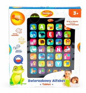 Tablet zwierzakowy alfabet. Wydawca: Dumel. Multiszop.pl Opakowanie Tablet zwierzakowy alfabet