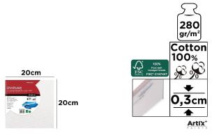 Opakowanie Tablica malarska 20x20x0,3cm 280G/m2