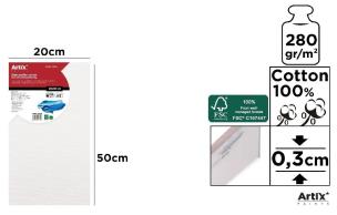 Opakowanie Tablica malarska 20x50x0,3cm 280G/m2