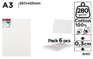 Opakowanie Tablica malarska A3 29,7x42x0,3cm (6szt)