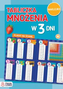 Tabliczka mnożenia w 3 dni. Autor: Monika Majewska. Multiszop.pl Okładka książki Tabliczka mnożenia w 3 dni