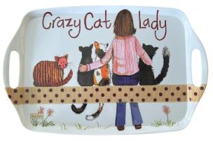 Opakowanie Taca duża Crazy Cat Lady Kociara