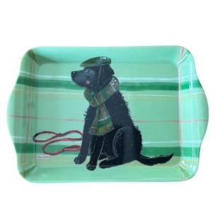 Opakowanie Taca mała Pies w kapeluszu z szalikiem