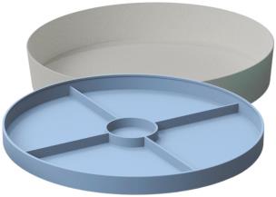 Opakowanie Tacka sensoryczna Play Tray Soft Blue 2w1 nieb