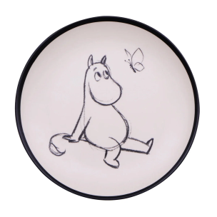 Talerz Muminki z melaminy 21cm. Wydawca: Barbo Toys. Multiszop.pl Opakowanie Talerz Muminki z melaminy 21cm