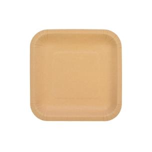 Opakowanie Talerze papierowe kraftowe 18x18cm 8szt