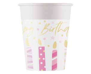 Opakowanie Talerzyki papierowe Birthday Candles 23cm 8szt