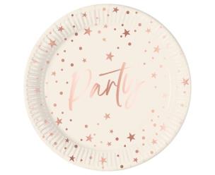 Opakowanie Talerzyki papierowe Rose Gold Party 23cm 8szt