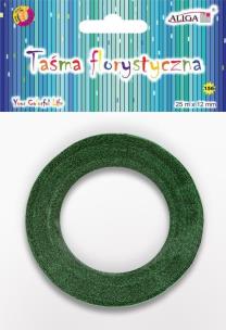 Opakowanie Taśma florystyczna zielona 12mmx25m