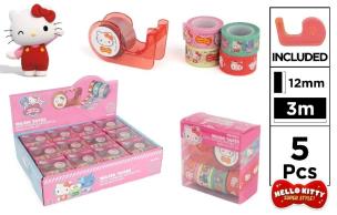 Opakowanie Taśmy dekoracyjne z dyspenserem Hello Kitty 4szt