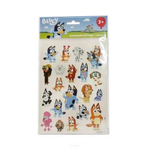 Tataże zmywalne Bluey 40szt. Wydawca: MICKI. Multiszop.pl Opakowanie Tataże zmywalne Bluey 40szt