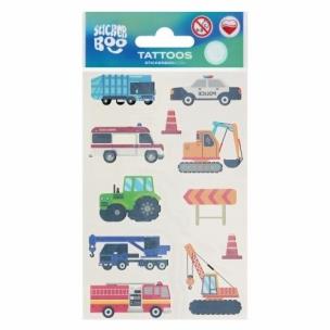 Tatuaż Samochody 2. Wydawca: Sticker Boo. Multiszop.pl Opakowanie Tatuaż Samochody 2