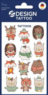 Opakowanie Tatuaże bożonarodzeniowe dla dzieci - zwierzęta