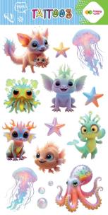 Opakowanie Tatuaże zmywalne AQUA CUTIES 100x200mm Happy Color