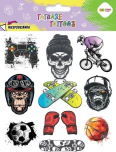 Tatuaże zmywalne Be Cool HAPPY COLOR. Wydawca: GDD. Multiszop.pl Opakowanie Tatuaże zmywalne Be Cool HAPPY COLOR