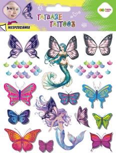 Tatuaże zmywalne Buterflies HAPPY COLOR. Wydawca: GDD. Multiszop.pl Opakowanie Tatuaże zmywalne Buterflies HAPPY COLOR