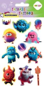 Tatuaże zmywalne Monsters HAPPY COLOR. Wydawca: GDD. Multiszop.pl Opakowanie Tatuaże zmywalne Monsters HAPPY COLOR