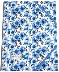 Opakowanie Teczka A4+ plastikowa z gumką Kwiatki