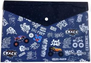 Opakowanie Teczka A4+ plastikowa z klipsem Monster Truck