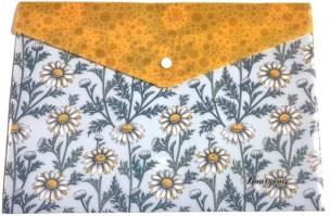 Opakowanie Teczka A4+ plastikowa z klipsem Stokrotki