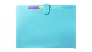 Opakowanie Teczka A4 PP harmonijkowa pastel niebieski