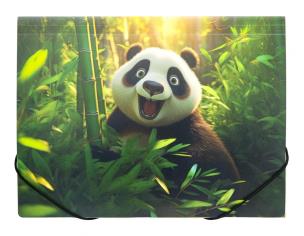 Opakowanie Teczka A4 PP na gumkę z nadrukiem Panda
