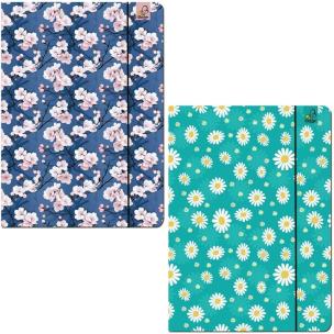 Opakowanie Teczka A4 z gumką Kwiatki mix