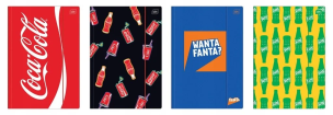 Opakowanie Teczka A4 z gumką Mat+UV Coca Cola (10szt)