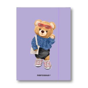 Teczka A4+ z gumką Teddies&Misia. Wydawca: Narcissus. Multiszop.pl Opakowanie Teczka A4+ z gumką Teddies&Misia
