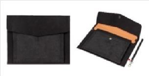 Opakowanie Teczka A4 z kieszonką nubuk czarna