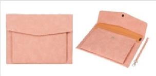 Opakowanie Teczka A4 z kieszonką nubuk różowa