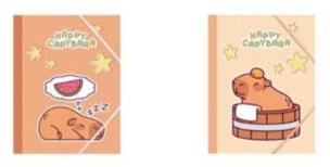 Opakowanie Teczka A5 4 gumką MIX