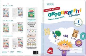 Okładka książki Teczka do zestawu Ortograffiti z Bratkiem 1 45 min
