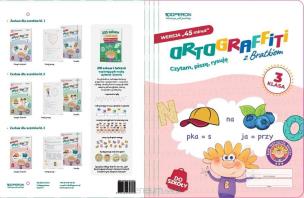 Okładka książki Teczka do zestawu Ortograffiti z Bratkiem 2 45 min