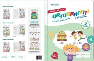 Okładka książki Teczka do zestawu Ortograffiti z Bratkiem 2 45 min