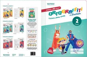 Okładka książki Teczka do zestawu Ortograffiti z Bratkiem 2 90 min