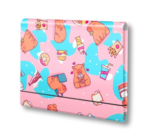 Opakowanie Teczka łamana A4 na gumkę Kapibara food PENMATE